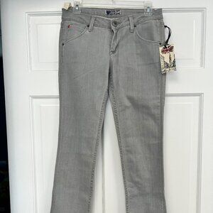 NEW Hudson Gray Straight Leg Jeans W129DGRWRF